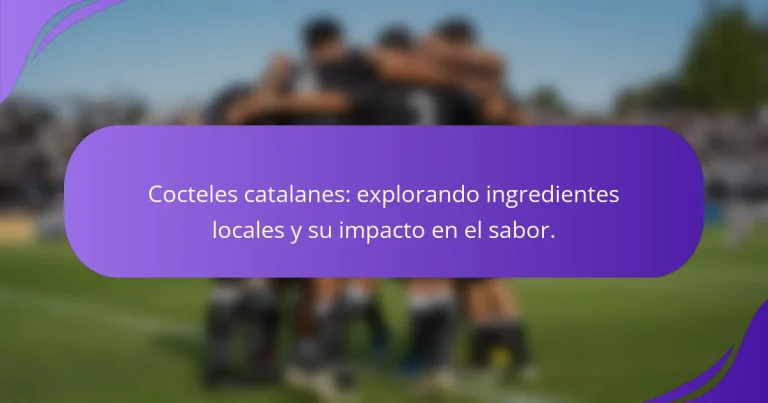 Cocteles catalanes: explorando ingredientes locales y su impacto en el sabor.