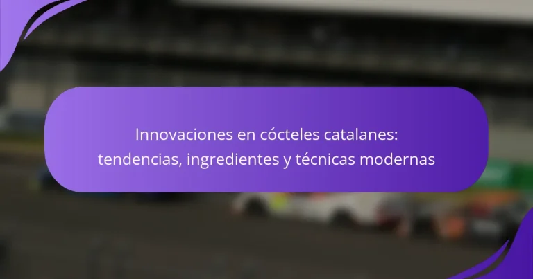 Innovaciones en cócteles catalanes: tendencias, ingredientes y técnicas modernas