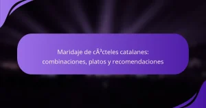 Maridaje de cócteles catalanes: combinaciones, platos y recomendaciones