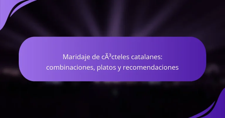 Maridaje de cócteles catalanes: combinaciones, platos y recomendaciones